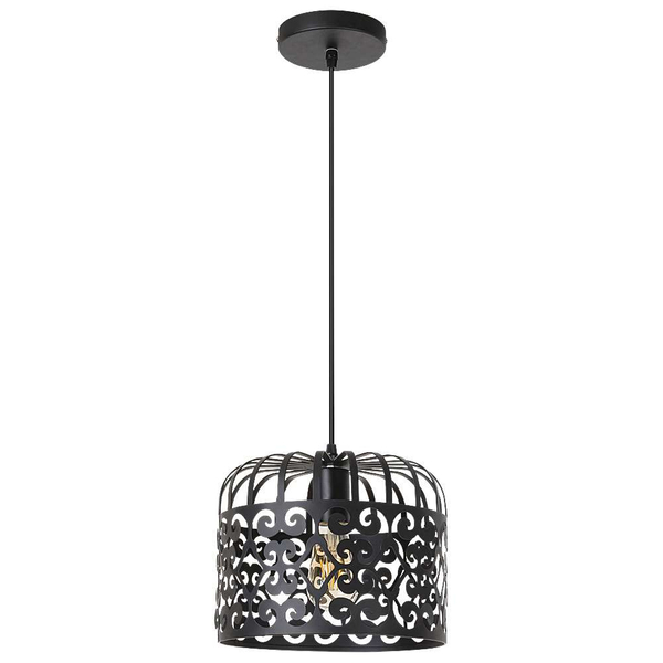 LAMPA wisząca ALESSANDRA 2156 Rabalux metalowa OPRAWA ażurowy zwis vintage czarny