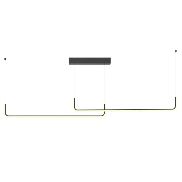 Ledowa wisząca lampa nad stół Urus PO645 LED 30W 3000K czarny
