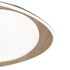 Metalowa lampa sufitowa Tamino LED 24W 4000K hol drewniana biała
