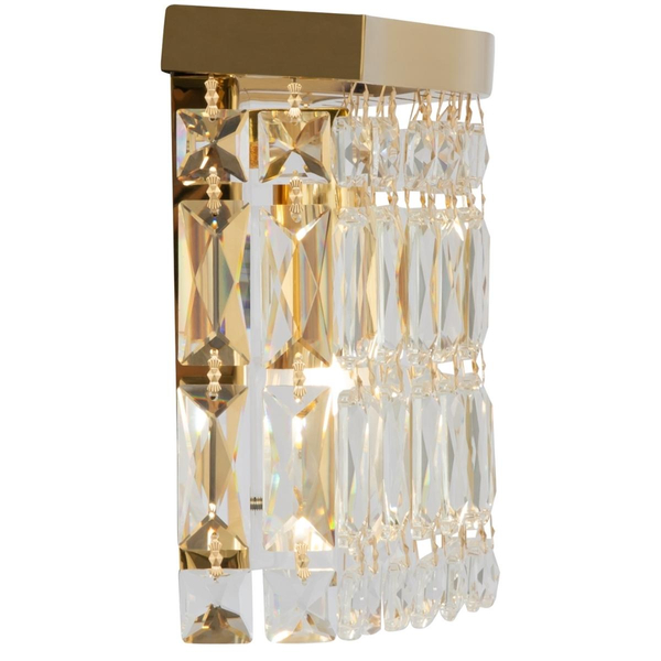 Kinkiet glamour Dune DIA005WL-02G Maytoni kryształowy złoty