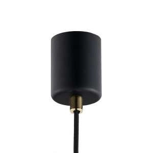 Wisząca LAMPA skandynawska LONGIS 10873105 Kaspa loftowa OPRAWA szklany ZWIS okrągły złoty przezroczysty czarny