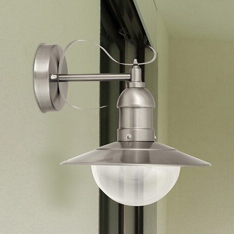 Rustykalna LAMPA elewacyjna OSLO 8270 Rabalux zewnętrzna OPRAWA ogrodowa kinkiet IP44 stal nierdzewna przezroczysty