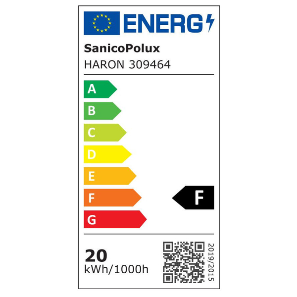 Regulowany wpust biały HARON 309464 sufitowa lampa LED 20W 3000K