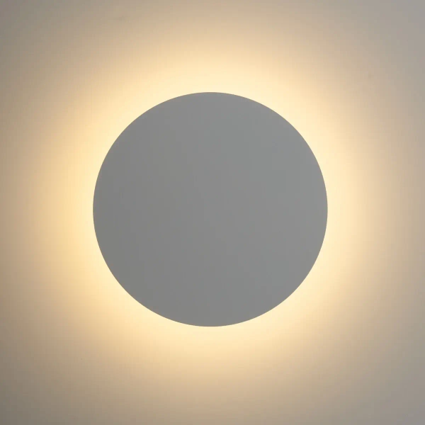 Kinkiet ścienny NYX ST-8293W/20 biały metalowy nowoczesny LED 9W 3000K 20cm koło do holu