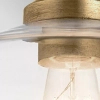 Klasyczna lampa wisząca Nottinghill mosiądz przezroczysta szklana 1xE27 ELS-NOTTINGHILL-P-PNBR