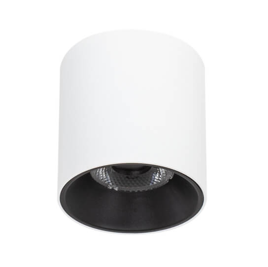 Lampa tuba natynkowa Altisma CLN-6677-75-WH-BL-3K Italux LED 10W 3000K biały czarny