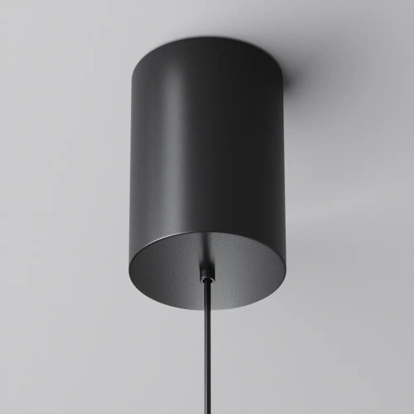 Okrągła lampa wisząca Plato P076PL-L12W3K-B LED 12W 3000K czarna