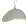 Zwisowa lampa jadalniana Stone DN426-300 kamień metalowa biała