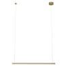 Ledowa lampa wisząca Trio P0475D prostokątna belka LED 12W 3000K złota OUTLET