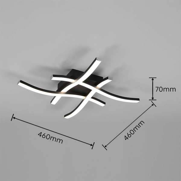 Lampa sufitowa do salonu NORVE DL432-62474 LED 5W 4000K czarny