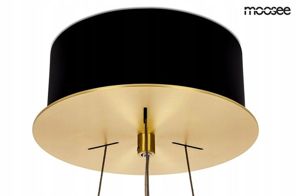 Żyrandol glamour Saturnus MSE010100165 kryształowy złoty