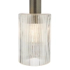 Industrialna zwisająca lampa Nikolas NIK0167-E01 ryflowane szkło chrom