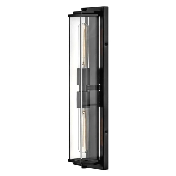 Lampa ścienna góra-dół Henri QN-HENRI-WB2-BX szklany IP44 czarny
