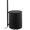 LAMPA stojąca BOTANICA 40849102 Kaspa metalowa OPRAWA podłogowa tuba z doniczką czarna