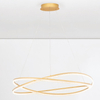 Lampa wisząca nad stół ILAVE LE44324 LED 68W 3000K spirala złota