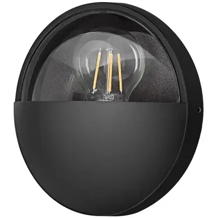 Okrągła lampa ścienna zewnętrzna CASVELO LE75255 metalowa IP65 antracyt