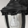 Zewnętrzna LAMPA elewacyjna English FE-EB2-S-BLK Elstead FEISS ogrodowa OPRAWA ścienna szklana latarenka IP44 czarna przezroczysta