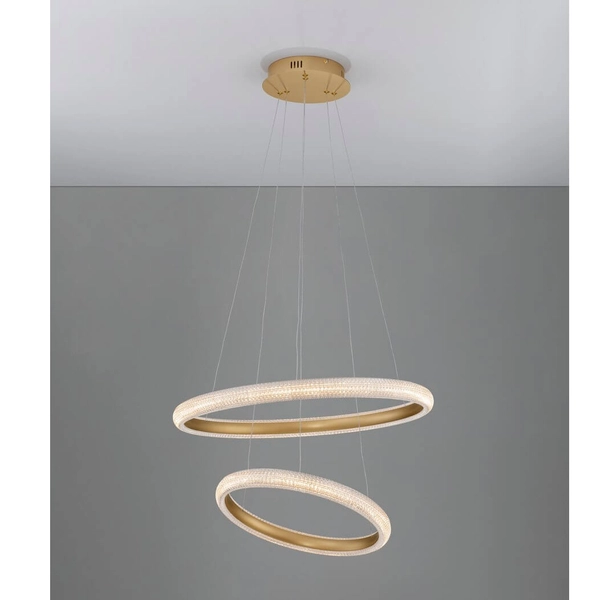 Metalowy ring wiszący Ameca LE42818 LED 41,5W 3000K złoty biały