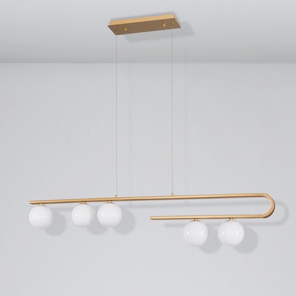 Nowoczesna lampa Perez LE41748 szklane kule balls złota
