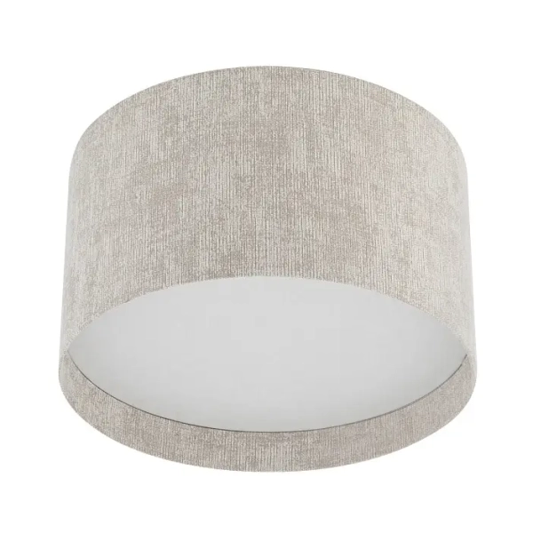 Sufitowa lampa tkaninowa CEDRO 11670 do sypialni beżowa