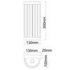 Ścienna lampa glamour Vetro LP-2910/1W GD kryształowa złota przezroczysta