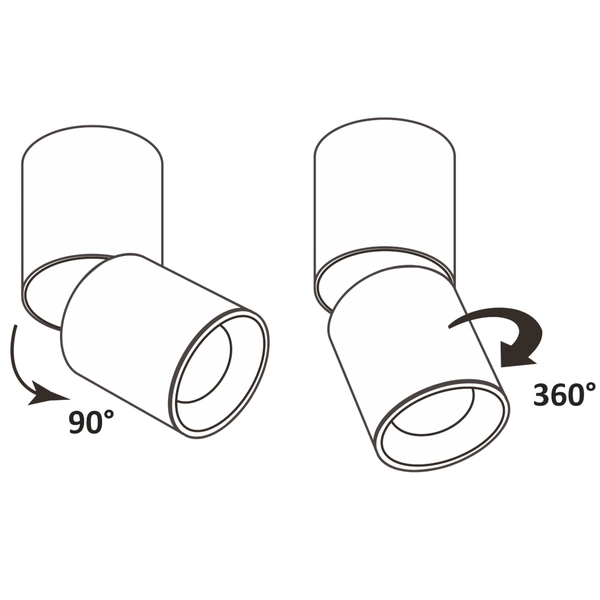 Regulowana tuba NIXA 314239 Polux sufitowa lampa biurowa biała