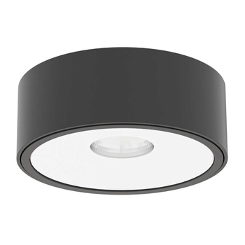 Wpuszczana lampa sufitowa Neo Nero Slim KG + Ufo Bianco Orlicki Design okrągła czarna biała