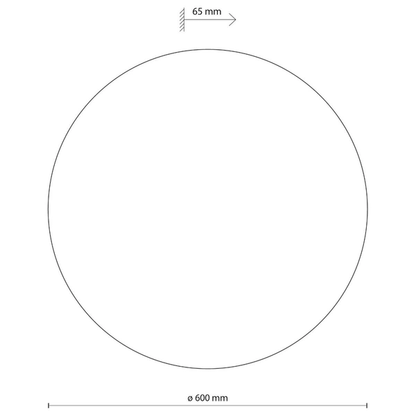 Ekologiczny kinkiet ścienny Luna 10098 japandi koło drewniany