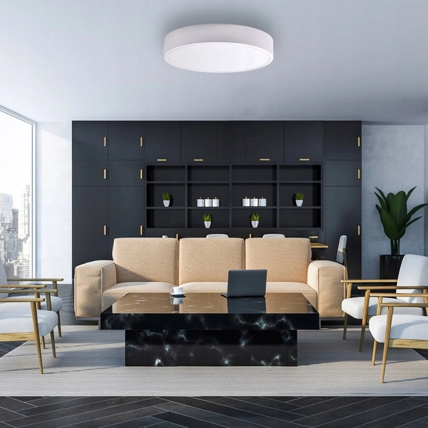 Nowoczesna lampa biurowa 137623621979 z czujnikiem biała