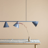 Lampa wisząca z kloszami Form 1108L16 Aldex nad stół niebieska