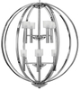 Okrągła lampa wisząca QN-MONDO8 okrąg geometryczna chrom