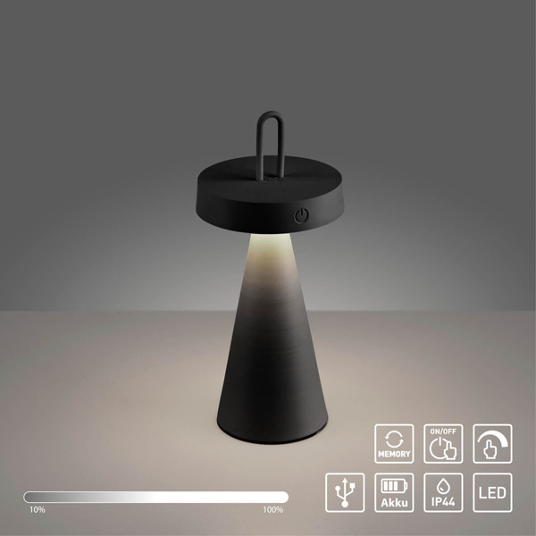 Lampka nocna ALWA 19302-18 Just Light LED 1,5W 2700K IP44 salonowa czarny