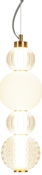 Lampa wisząca Collar P069PL-L17G3K LED 17W 3000K balls przeźroczysta