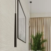Podłużna lampa wisząca BLISS SL.1462 sopel tuba czarna