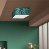 Sufitowa lampa kwadrat ZIGGY MLP7575 Milagro plafon zielony hol