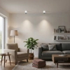 Lampa tuba natynkowa Altisma CLN-6677-75-WH-BL-3K Italux LED 10W 3000K biały czarny