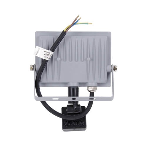 Wewnętrzna LAMPA ścienna KROMA LED 20W 4500K 03605 Ideus elewacyjna OPRAWA reflektorowa z czujnikiem ruchu outdoor IP44 szara
