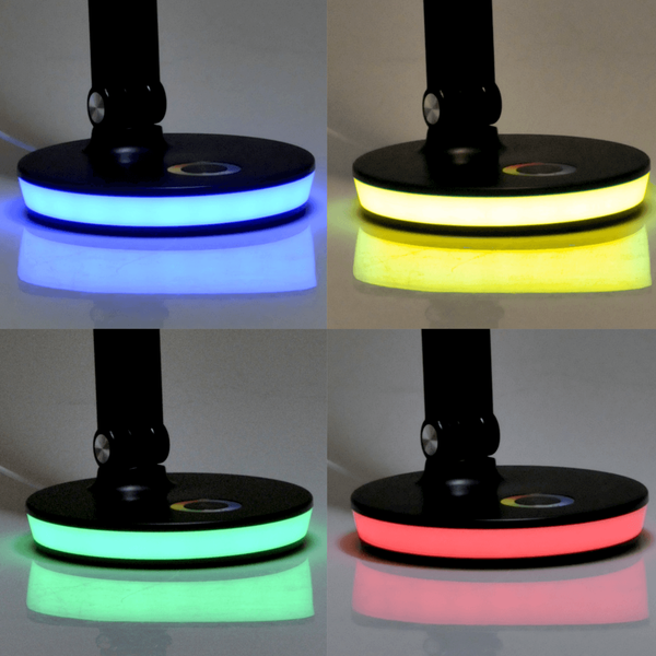 Biurkowa lampka dotykowa NEPTUN 325044 LED 7W 4000K+RGB czarny