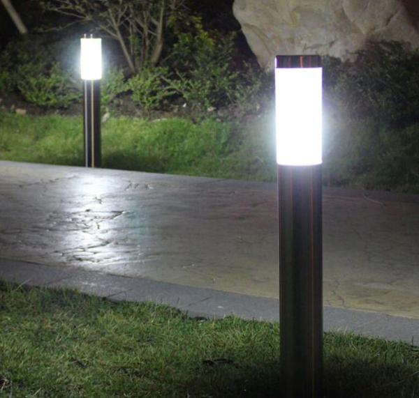 Lampa stojąca słupek Springi L 6721 SuperLED ogrodowy chrom