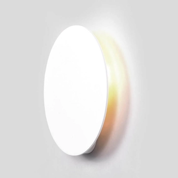 Okrągła lampa ścienna Pero K-5320 Kaja do salonu koło okrąg metalowa biała