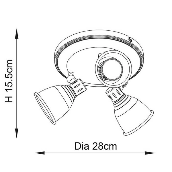 Potrójna lampa sufitowa Westbury 76279 regulowane klosze vintage mosiądz