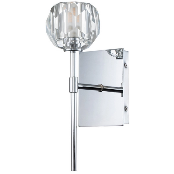 Łazienkowy kinkiet QN-REGALIA1-PC-BATH kryształ chrom