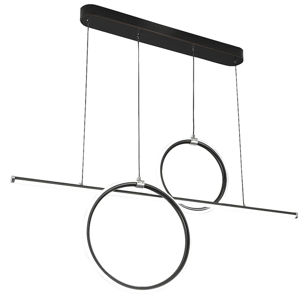 Nowoczesna lampa wisząca Willow 6970 LED 48W 4000K do jadalni czarna