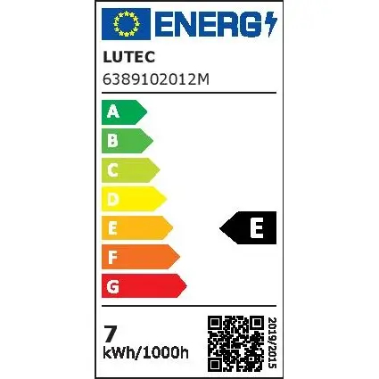 Tarasowy plafon sufitowy Gemini 6389102012 LED 7W 3000K IP65 czarny