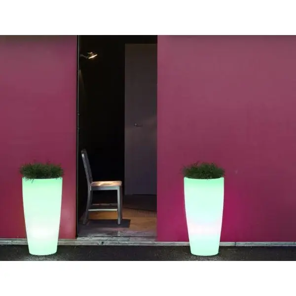 Donica tarasowa Bambu LUMBM090TWLNW LED 1W 6000K RGB IP54 biała