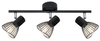 Sypialniana lampa sufitowa Fly 93-61911 drut klosze czarne