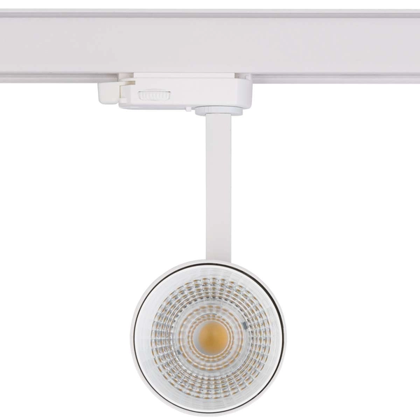 Regulowana LAMPA sufitowa MILO 8762 Nowodvorski okrągła OPRAWA metalowa LED 25W 3000K do systemu szynowego 3 - fazowego biała