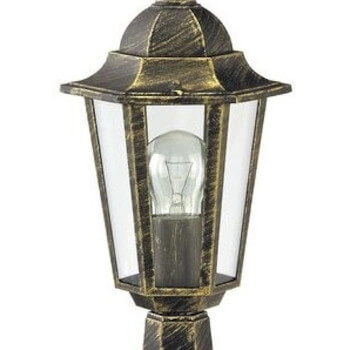 Lampion ogrodowy VELENCE 8236 na taras IP43 złoto antyczne przezroczysty