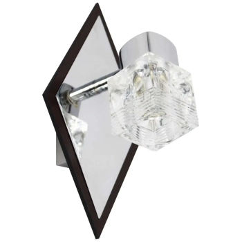 Kinkiet LAMPA ścienna MSAM K CK0924-1WCR regulowana OPRAWA reflektorek przezroczysty