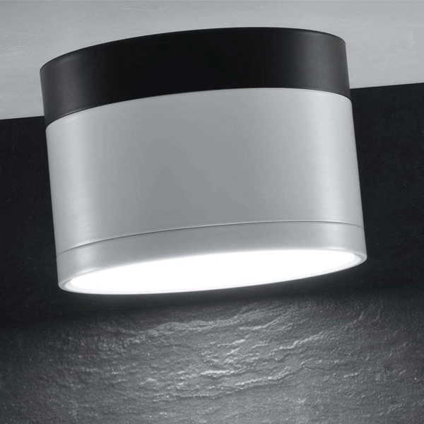 Plafon LAMPA sufitowa 2273631 Candellux okrągła OPRAWA metalowa LED 9W 4000K downlight biały czarny